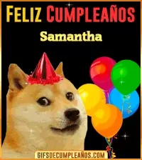 GIF Memes de Cumpleaños Samantha